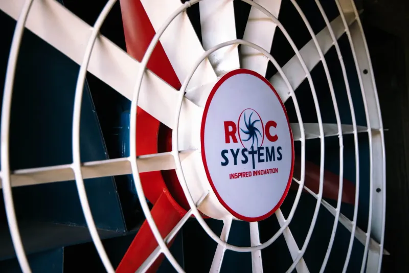 ROC fan used for agricultural airflow systems